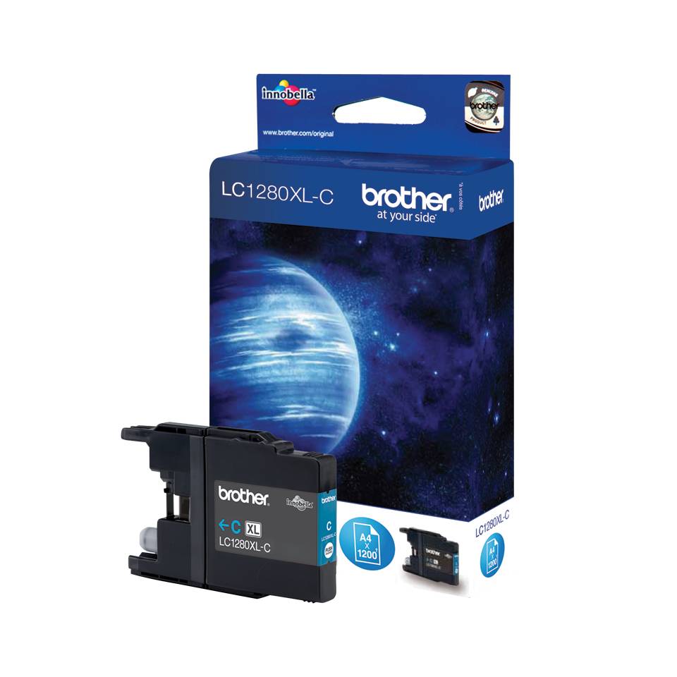 Brother Inktcartridge LC-1280XLC Origineel Cyaan LC1280XLC-2