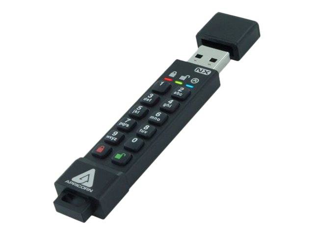 Apricorn 16GB, USB 3.2 gen1, 77/72 MB/s, FIPS 140-2, IP67-2