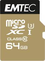 EMTEC MicroSD-kaart 64GB SDHC CL10 Speedin V30 A1 4K-adapter-3