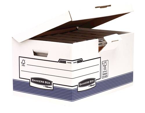 Bankers Box 0043859645107 Bankers Box - Archiefdoos system fold flip top maxi-1