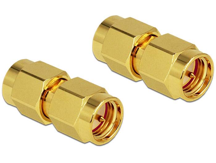 Delock 88726 88726 Adapter SMA-stekker - SMA-stekker 0.00 m 1 stuk(s) Single-1