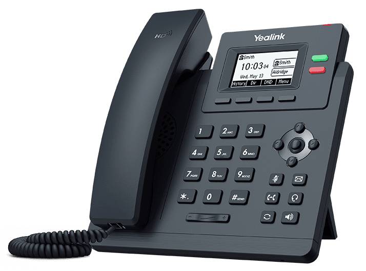 Yealink 2,3" 132x64 LCD, 2x Gigabit Ethernet, 2x RJ9, 2x VoIP, 2x SIP, PoE-3
