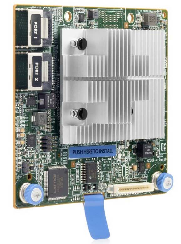 Hewlett Packard Enterprise 12 Gb/s SAS, 8 SAS-lanes verdeeld over 2x4 interne Mini-SAS-poorten, RAID 0, 1, 5, 10-1
