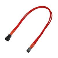 Kabel Nanoxia 3-pins verlengkabel, 30 cm, enkel, rood-3