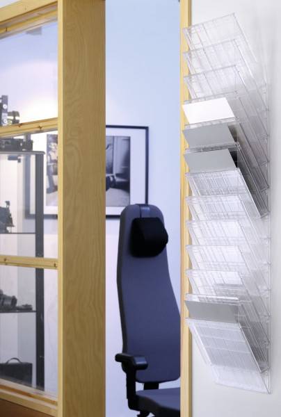 DURABLE Flexiboxx brochure dispenser set 12 A4 liggend transparant
