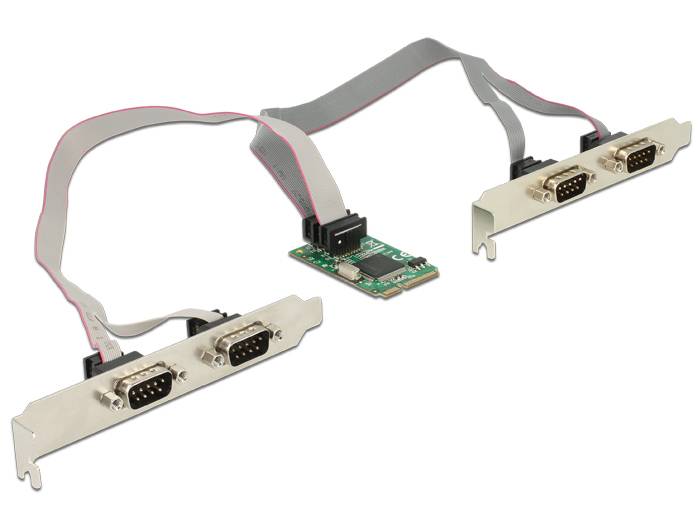 Delock Mini PCIe Card > 4 x Serial RS-232-1