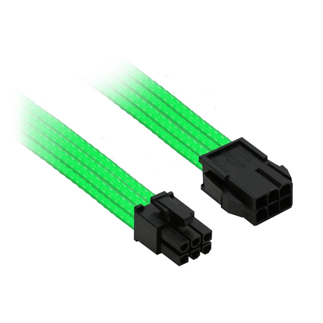 Kabel Nanoxia 6pin PCI-E verlengkabel, 30 cm, neongroen-1