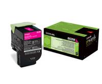 Lexmark Toner 802M Origineel Magenta 1000 bladzijden 80C20M0-2