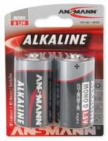 1x2 Ansmann Alkaline Mono D LR 20 rode lijn - 1514-0000-2
