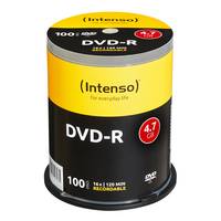 1x100 Intenso DVD-R 4,7GB 16x Snelheid, Taartdoos-2