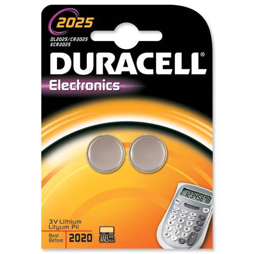 Duracell DL2025, CR2025 2-pack blister 3 volt lithiumbatterij-1