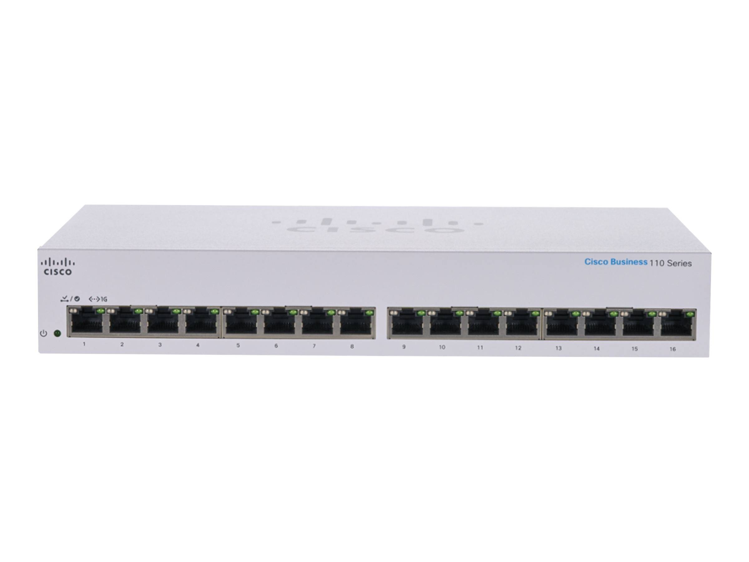 Cisco Business 110 Series 110-16T Onbeheerde Switch 16 x 10/100/1000-1