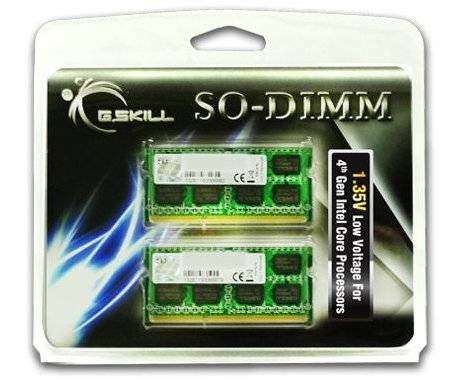 G.Skill 8GB DDR3-1600 Werkgeheugenmodule voor laptop DDR3 8 GB 2 x 4 GB 1600 MHz F3-1600C11D-8GSL-1