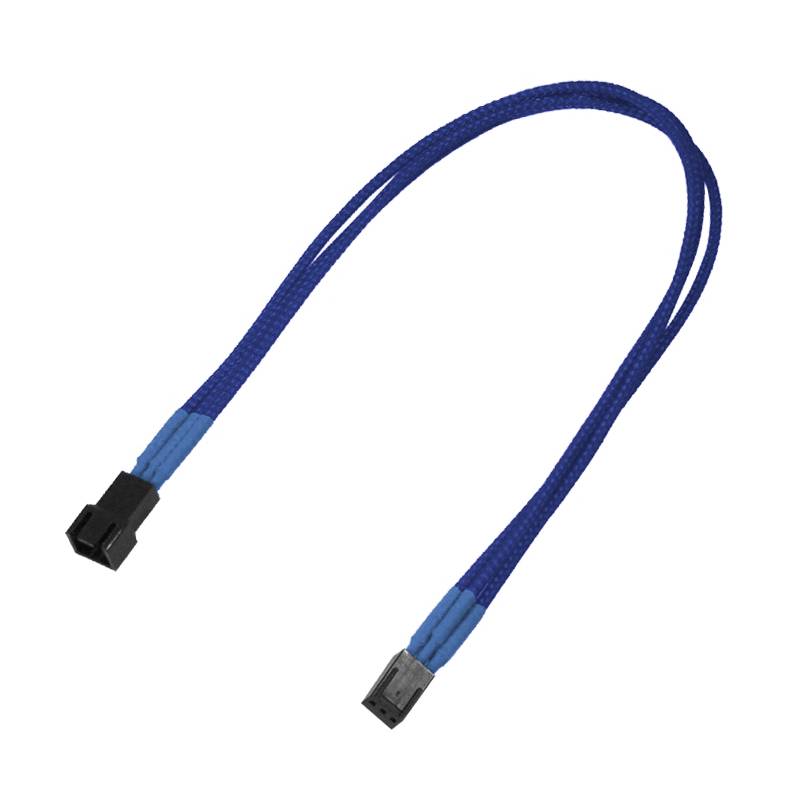 Kabel Nanoxia 3-polig verlengstuk, 30 cm, enkel, blauw-1