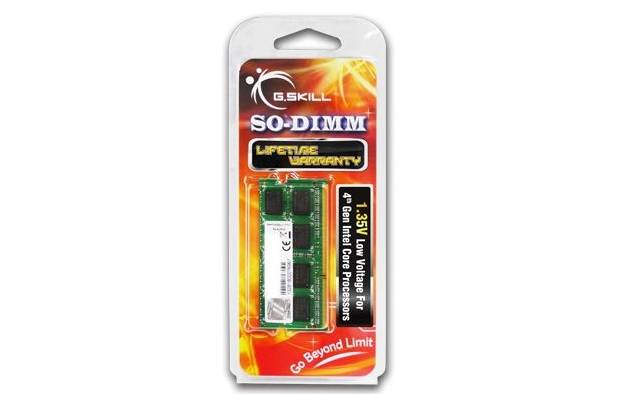 G.Skill 4GB DDR3-1600 Werkgeheugenmodule voor laptop DDR3 4 GB 1 x 4 GB 1600 MHz F3-1600C9S-4GSL-1
