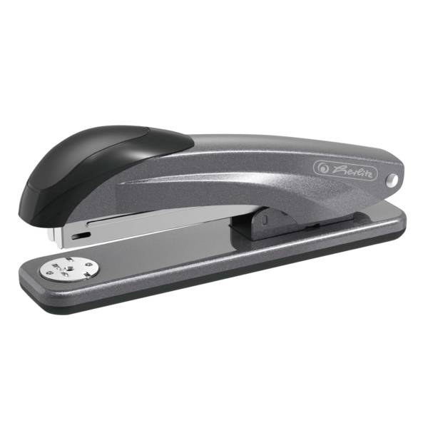 Herlitz metalen nietmachine No.24/6 16cm antraciet metallic