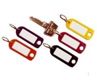 Duurzame sleutelhangers met clip, 6 stuks, diverse kleuren-1