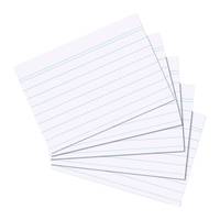 Herlitz systeemkaarten A6 gelinieerd wit, pak van 100-1