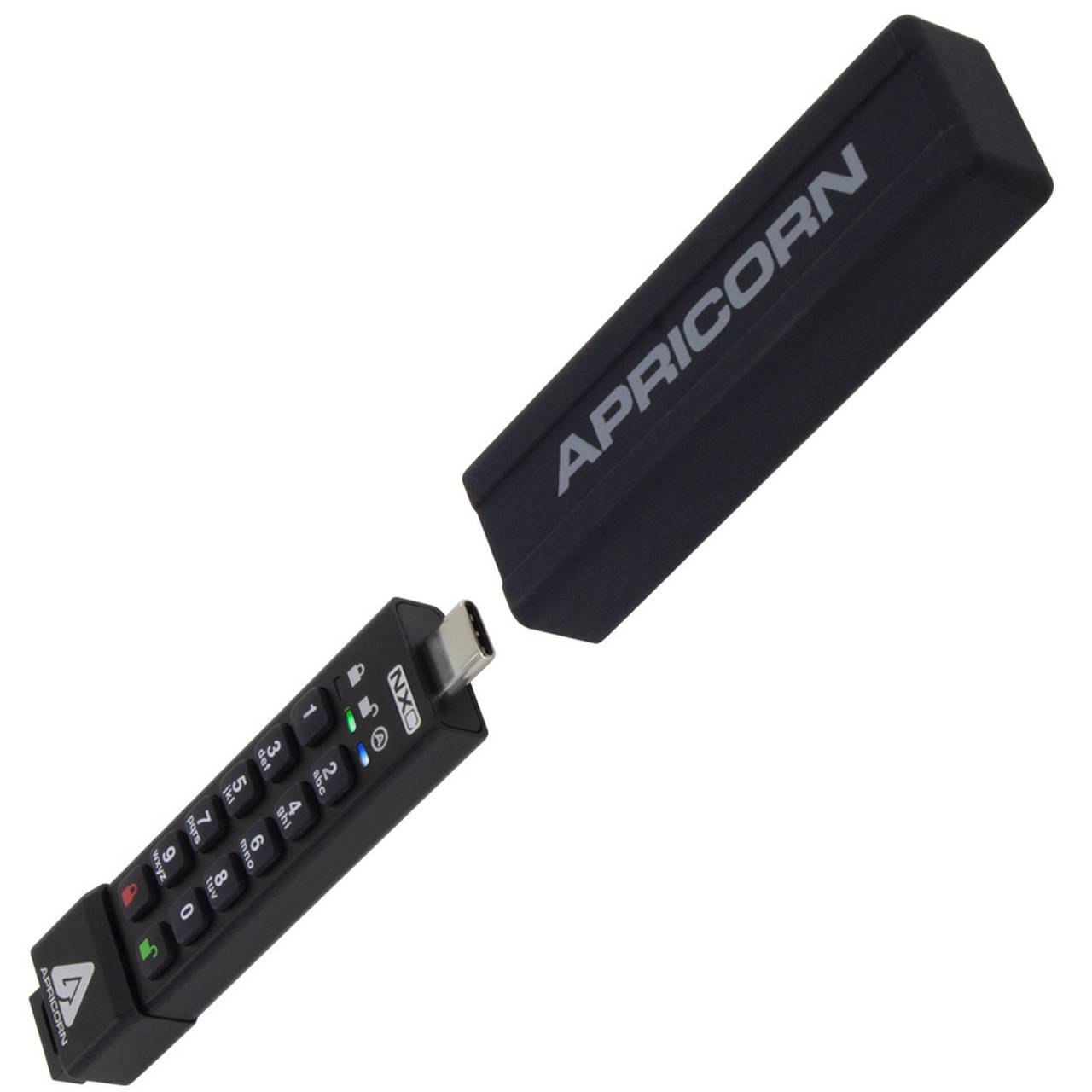 Apricorn 64GB, USB 3.2 gen1, 256-bit AES XTS, FIPS 140-2, IP68-2