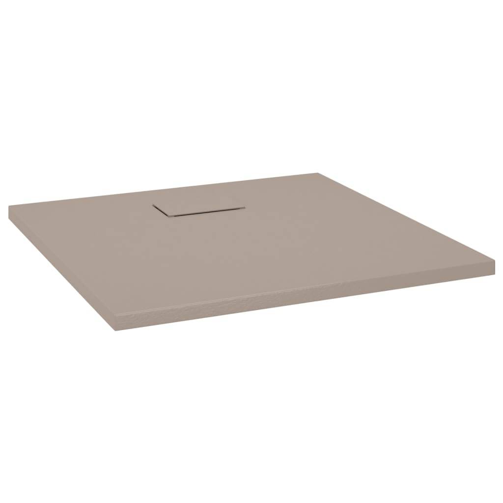 Vidaxl douchebak 80x80 cm smc bruin 87202861913548720286191354