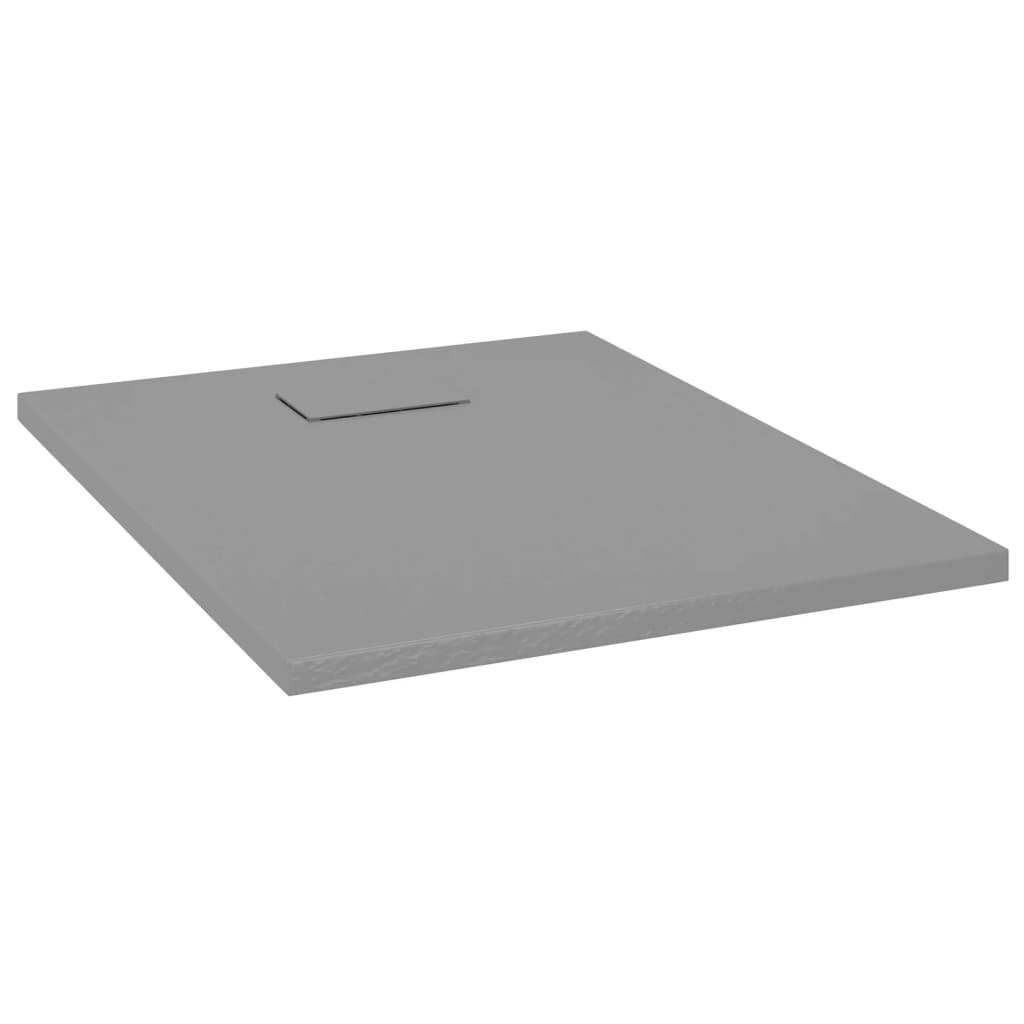 Vidaxl douchebak 90x70 cm smc grijs 87202861914468720286191446