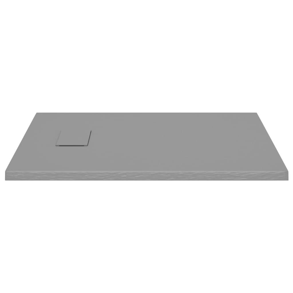 Vidaxl douchebak 90x70 cm smc grijs 87202861914468720286191446-3