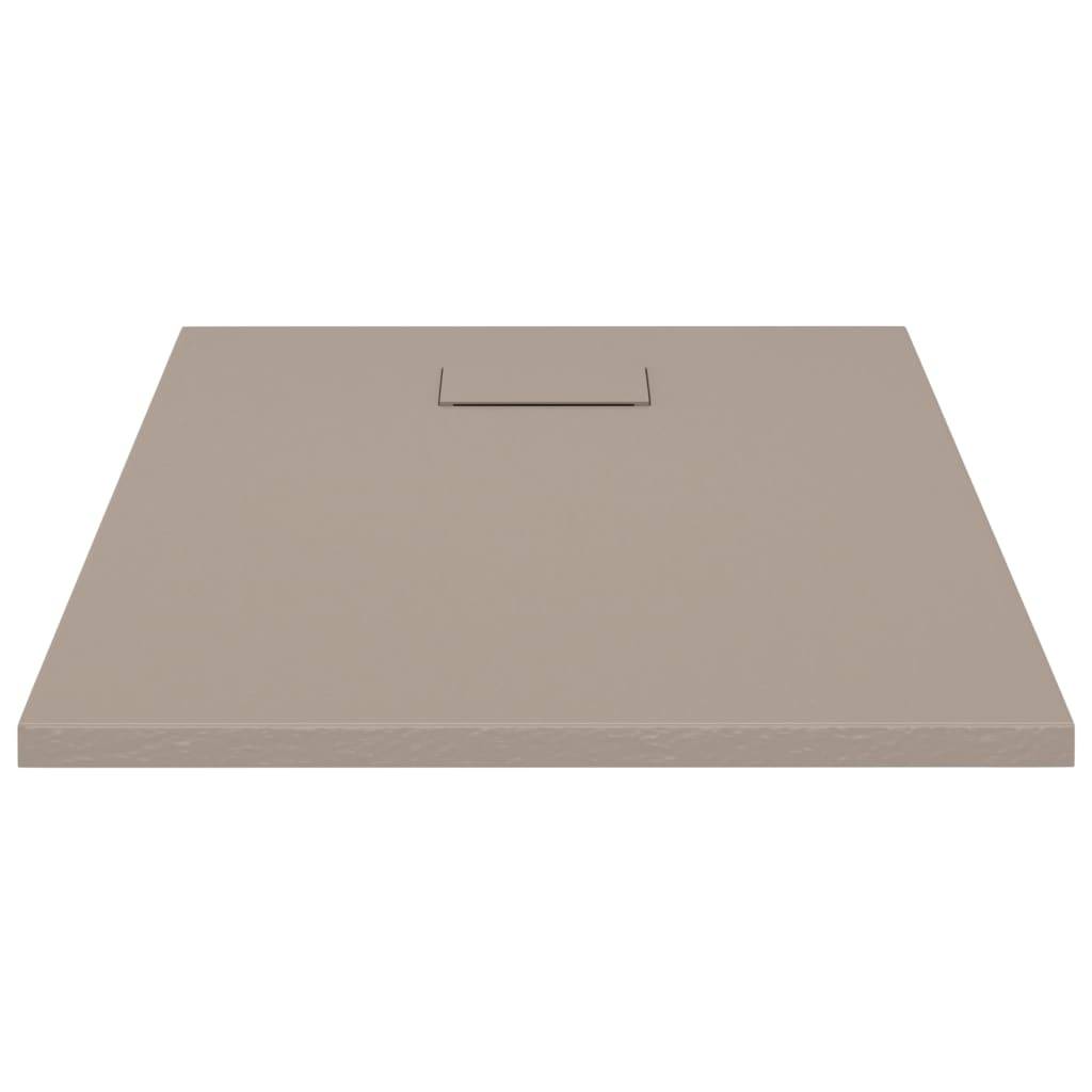 vidaXL - Douchebak - 90x70 - cm - SMC - bruin-2