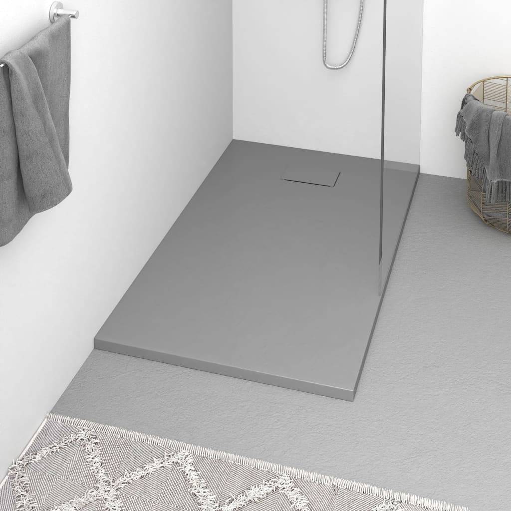 Vidaxl douchebak 120x70 cm smc grijs 87202861914918720286191491-1