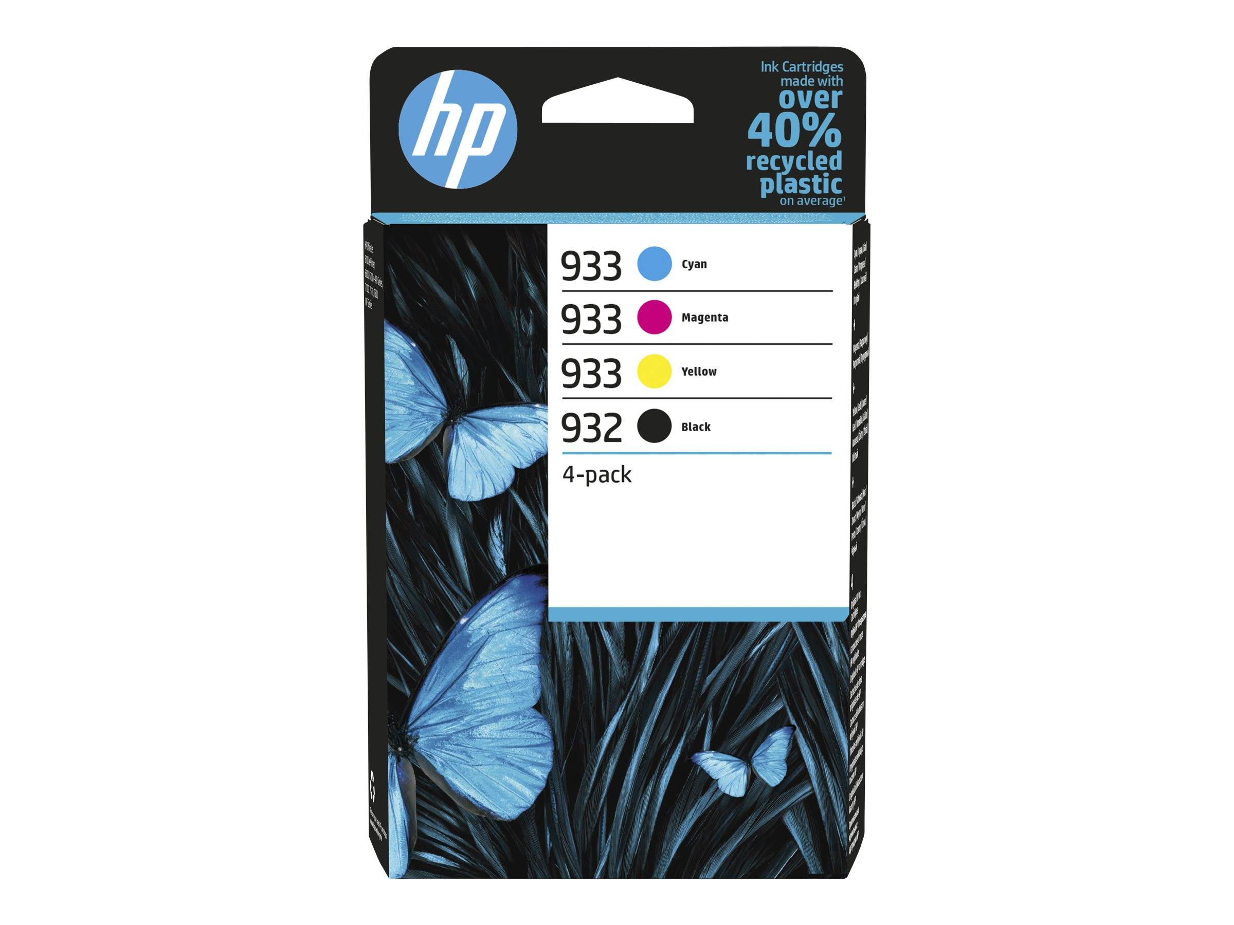 Inktcartridge HP 6ZC71AE 932 933 zwart + 3 kleuren-1