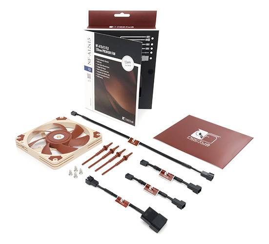 Noctua NF-A12x15 FLX Computer behuizing Ventilator 12 cm Beige, Bruin-2
