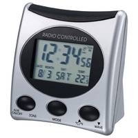 Klassieke zilver zwarte wekkerradio-1