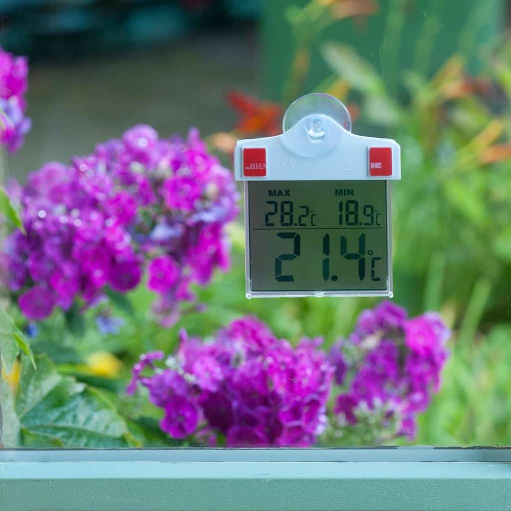 Nature Raamthermometer digitaal 13x10x3 cm 6080078-2