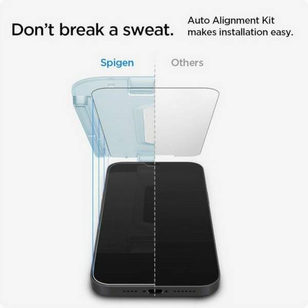 Spigen GLAStR EZ Fit Screenprotector + Applicator iPhone 12 (Pro)