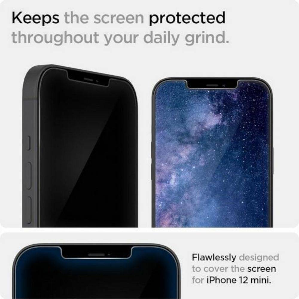 Spigen GLAStR EZ Fit Screenprotector + Applicator iPhone 12 (Pro)-1
