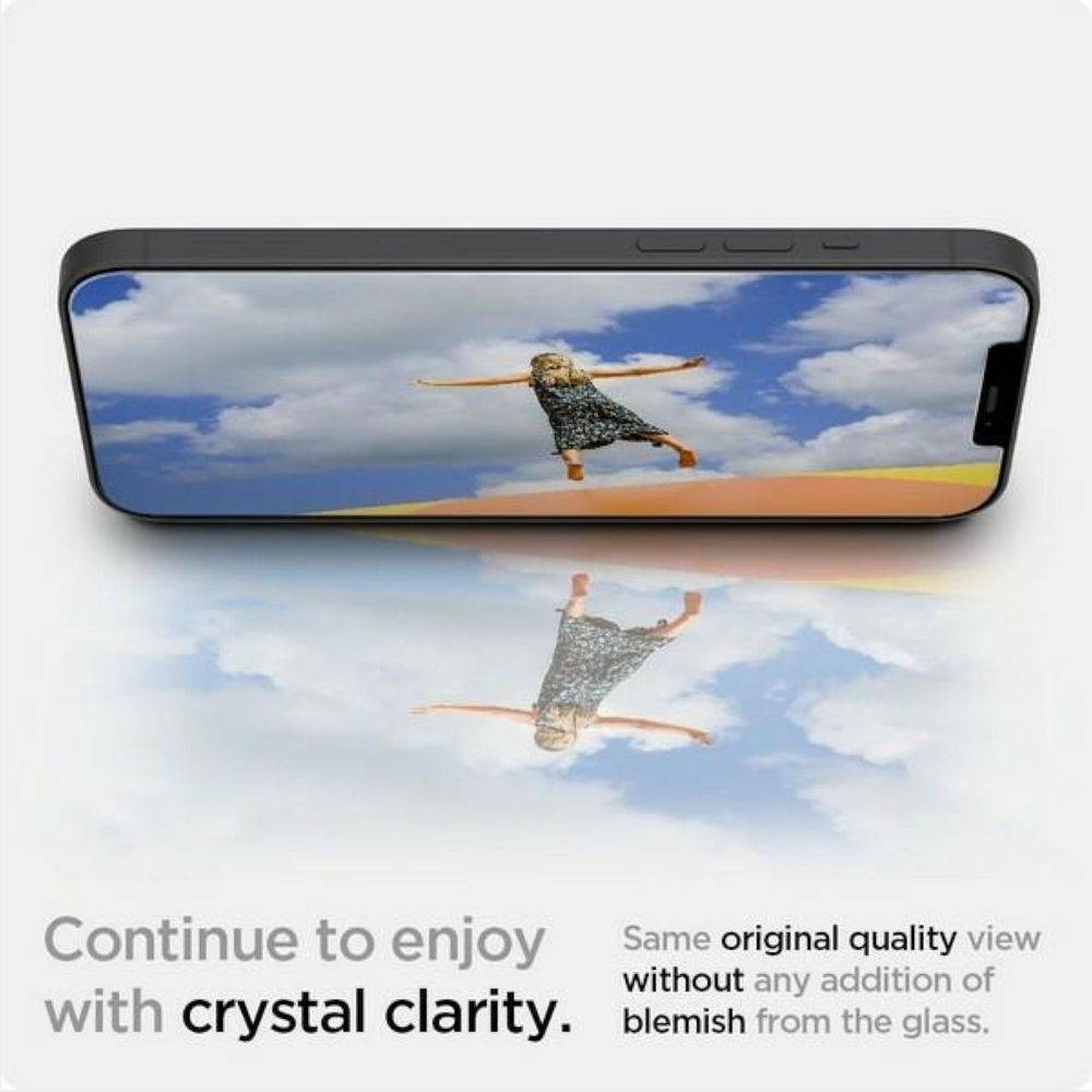 Spigen GLAStR EZ Fit Screenprotector + Applicator iPhone 12 (Pro)-3