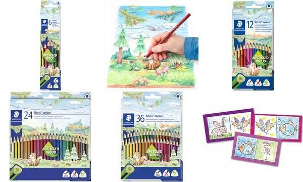 STAEDTLER Noris Club driehoekige kleurpotlodenset van 36 stuks-9