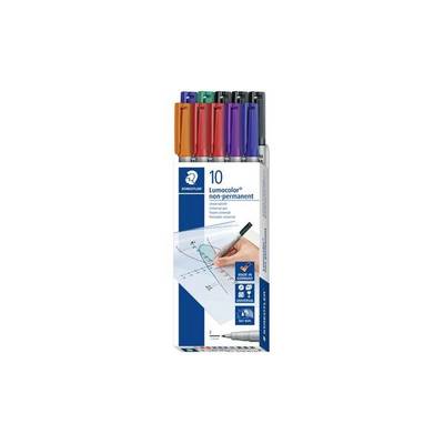 Staedtler Foliestift Lumocolor® non-permanent pen 316 316 B10 Rood, Blauw, Groen, Zwart, Oranje, Lila-0
