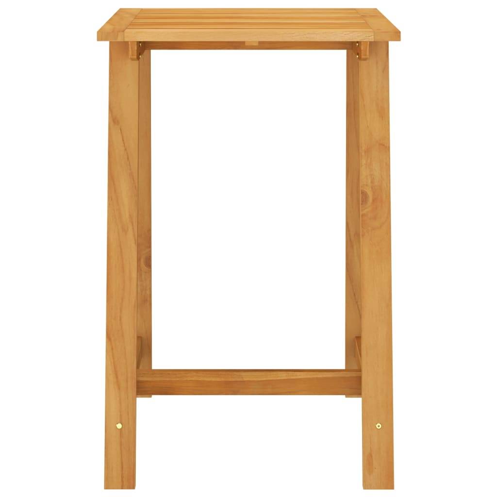 vidaXL - Tuinbartafel - 70x70x104 - cm - massief - acaciahout-4
