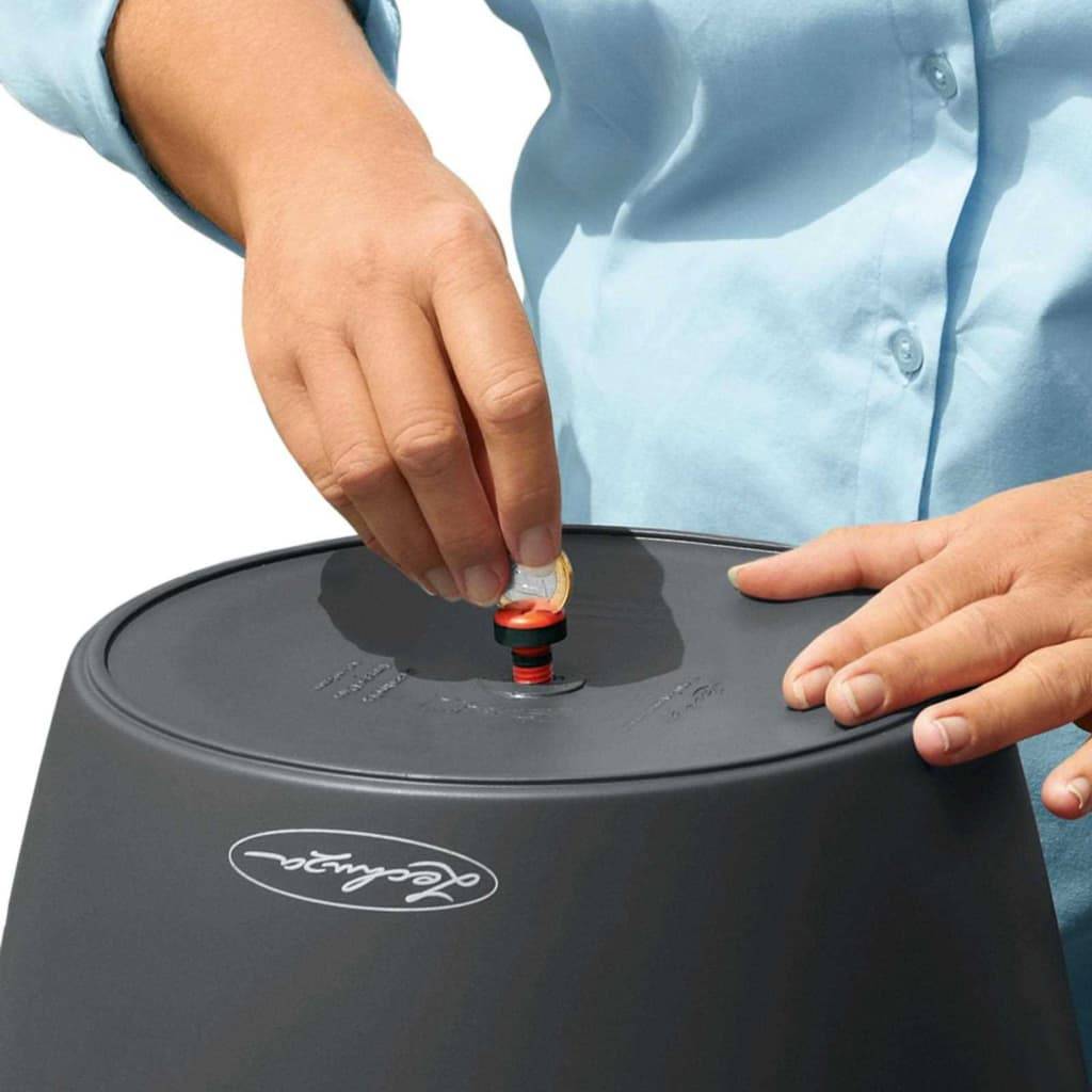 LECHUZA Classico Color 28 ALL-IN-ONE Bloempot - Ø 27,5 x 26 cm - Leisteen 13204-2