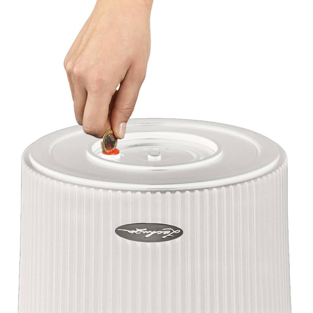 LECHUZA Bloempot - Color Cylinder 32 - Ø 32 x 56 cm - 13 L - Compleet Kit - Wit-2