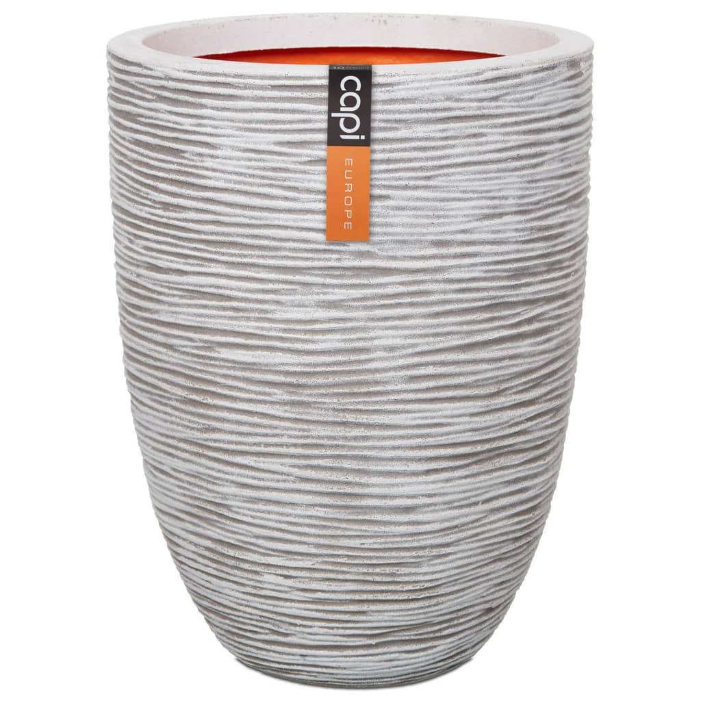 CAPI EUROPE Bloempot NATURE RIB - 36 x 47 cm - Ivoor-0