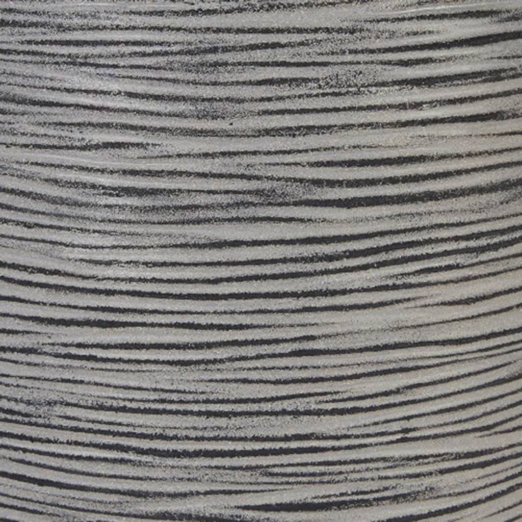 Capi Capi Bloempot Nature Rib 43x41 cm antraciet KOFZ933-1