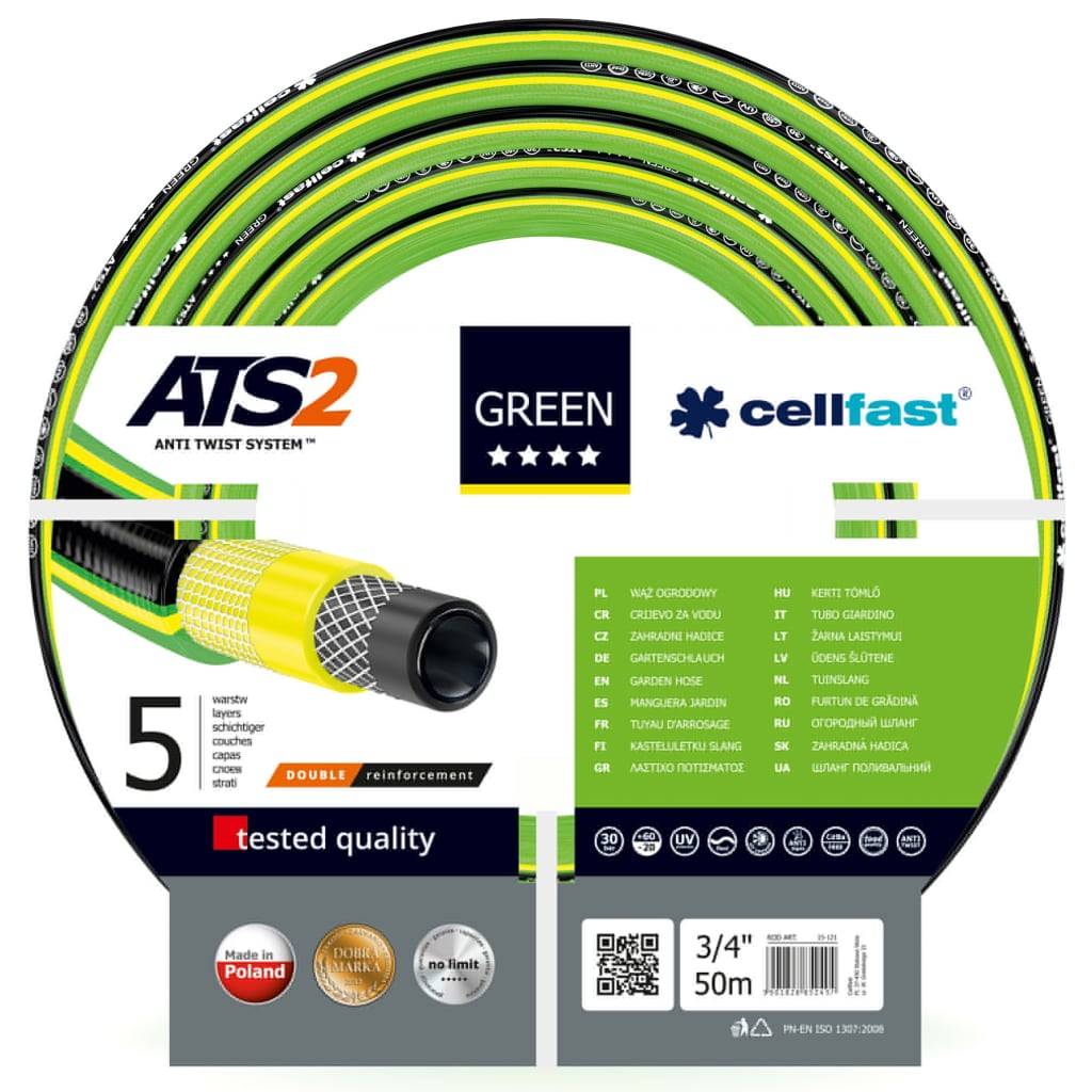 CELLFAST TUINSLANG 15-121 GROEN ATS2™ 3/4" 50 m-1
