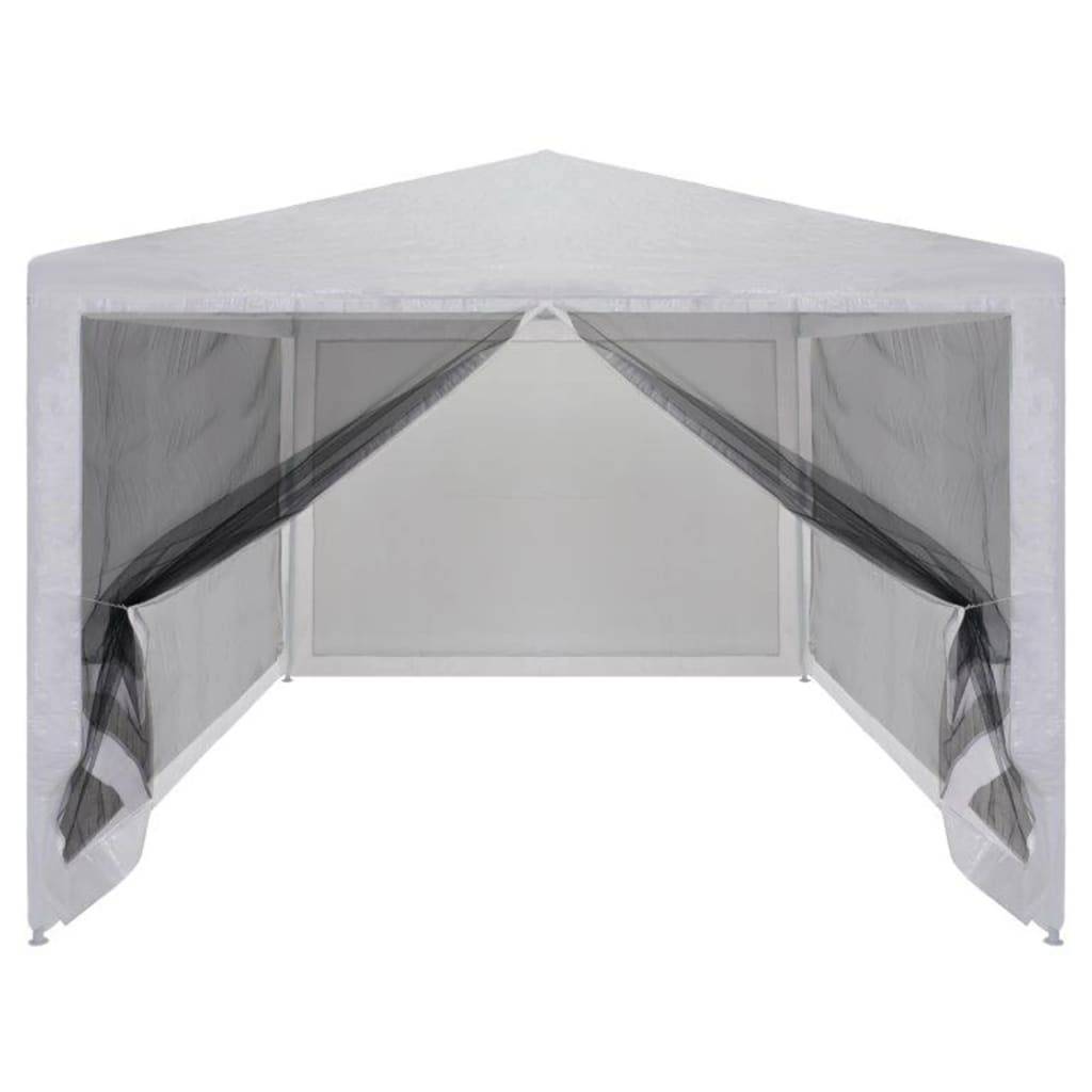 vidaXL - Partytent - met - 4 - mesh - zijwanden - 3x3 - m-2
