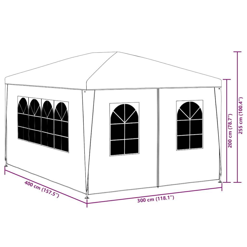 vidaXL - Partytent - 3x4 - m - antraciet-4