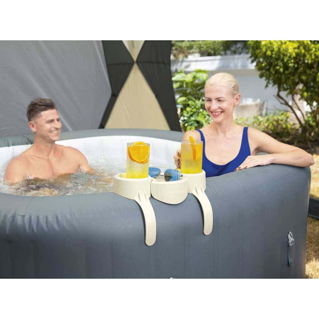 Drinkhouder voor Lay-Z-Spa - BESTWAY - Compatibel met alle modellen behalve Vancouver en Helsinki - Grijs-1