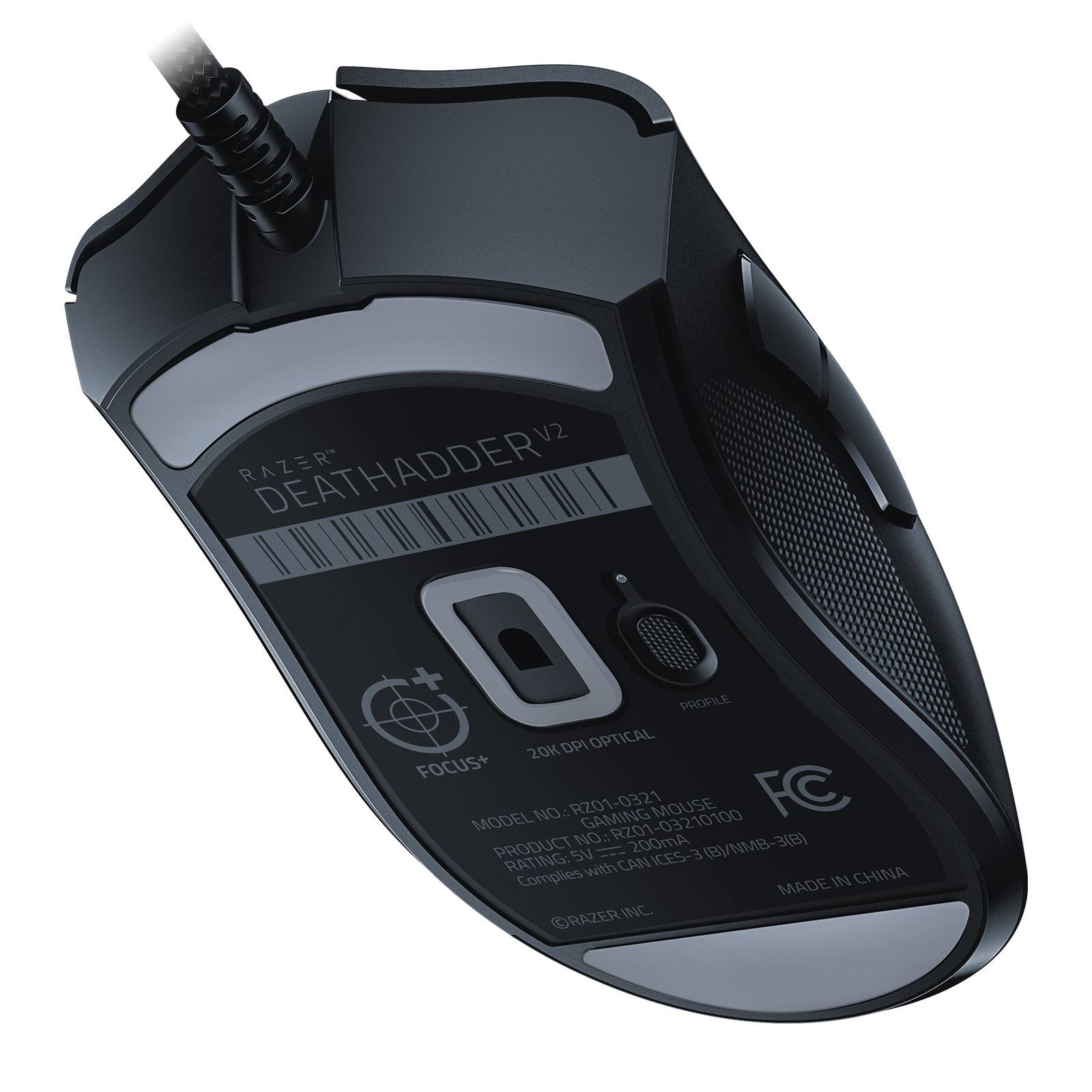 RAZER DeathAdder V2 Gaming-muis USB Optisch Zwart 8 Toetsen 20000 dpi-2