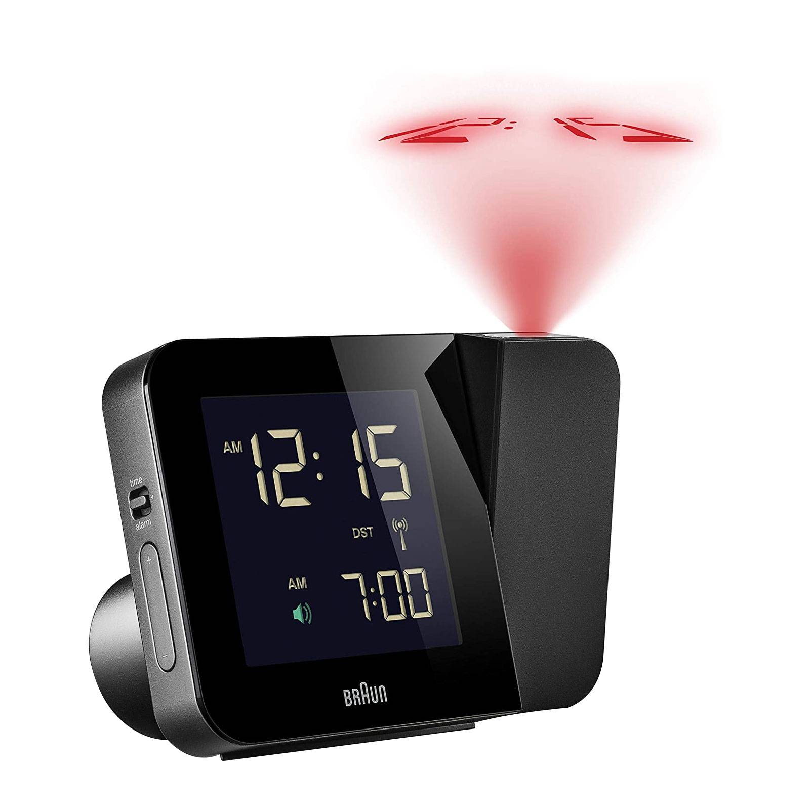 Braun BC 015 B-DCF zwart radiografische projectiewekker-0