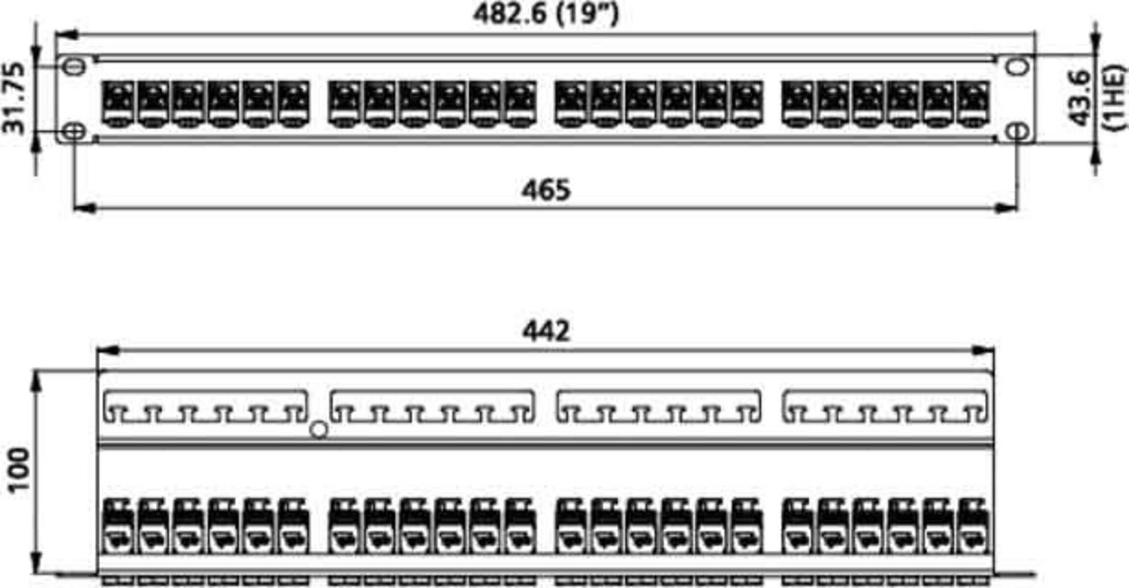 Metz Connect Patchfeld C6Amodul 24Port TN C6Amod--1