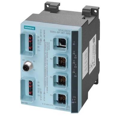 Siemens 6GK52013JR002BA6 6GK5201-3JR00-2BA6 Industrial Ethernet Switch  10 / 100 MBit/s 